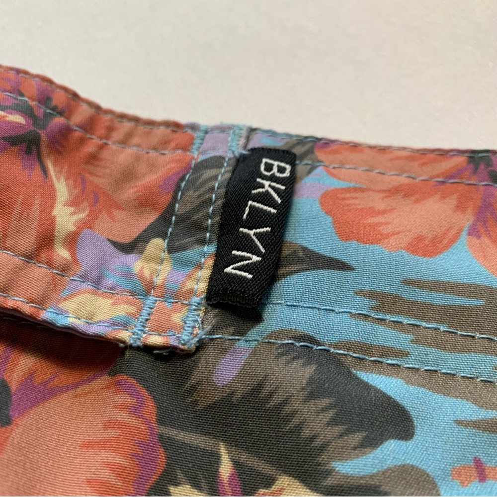 Brooklyn Cloth Multicolor Floral Boardshorts Men’s 34 – Stretch Swim Shorts - Picture 5 of 13